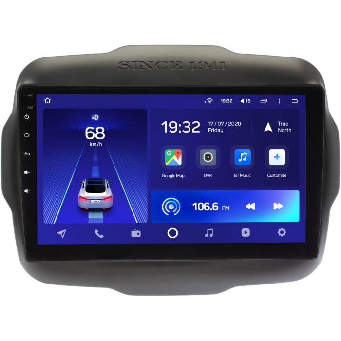 Штатное головное устройство Teyes CC2L PLUS 9 дюймов 1/16 RM-9-629 для Jeep Renegade 2014-2021 на Android 8.1 (DSP, IPS, AHD)