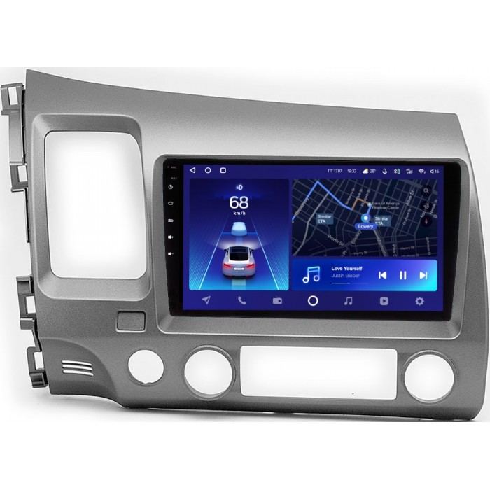 Штатное головное устройство Honda Civic 8 (VIII) 4D 2005-2011 Teyes CC2 PLUS 9 дюймов 6/128 RM-9-1061 на Android 10 (4G-SIM, DSP, QLed)