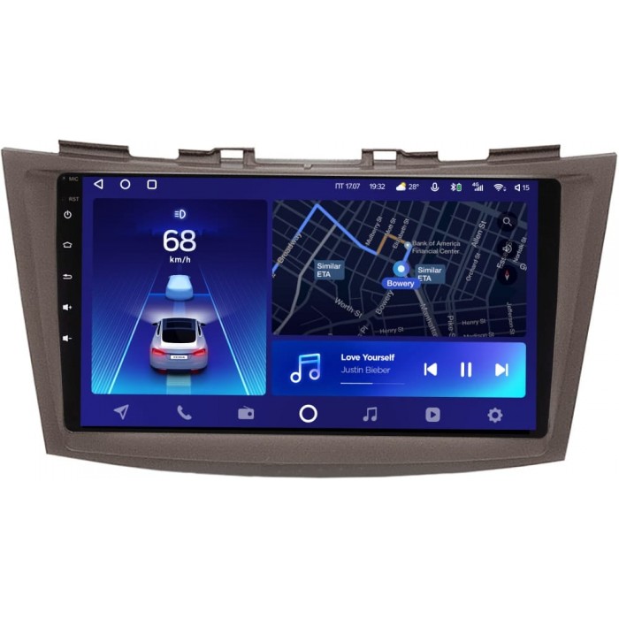 Штатное головное устройство Suzuki Swift IV 2011-2017 (бежевый) Teyes CC2 PLUS 9 дюймов 3/32 RM-9-166 на Android 10 (4G-SIM, DSP, QLed)