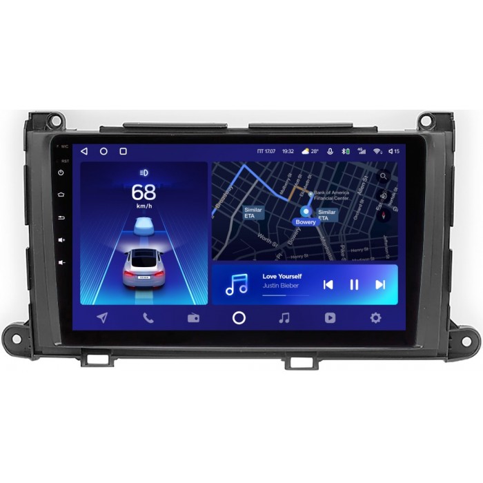 Штатное головное устройство Toyota Sienna III 2010-2014 Teyes CC2 PLUS 9 дюймов 6/128 RM-9-202 на Android 10 (4G-SIM, DSP, QLed)