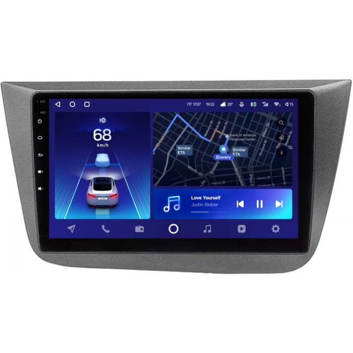 Штатное головное устройство Teyes CC2 PLUS 9 дюймов 3/32 RM-9-582 для Seat Altea I 2004-2015 на Android 10 (4G-SIM, DSP, QLed)