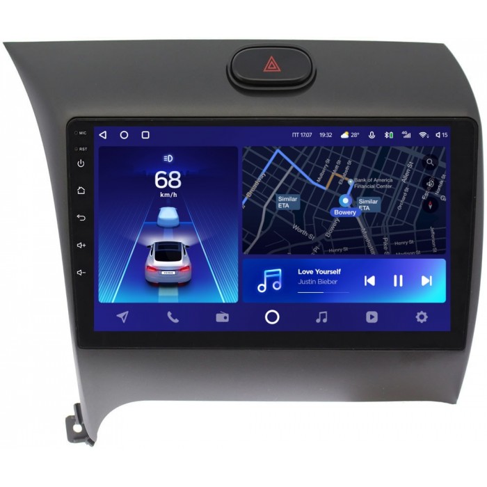 Штатное головное устройство Kia Cerato III 2013-2020 Teyes CC2 PLUS 9 дюймов 3/32 RM-9013 на Android 10 (4G-SIM, DSP, QLed) для авто без камеры