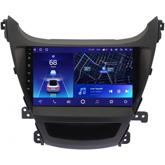 Штатное головное устройство Hyundai Elantra V (MD) 2014-2016 Teyes CC2 PLUS 9 дюймов 4/64 RM-9024 для авто с камерой на Android 10 (4G-SIM, DSP, QLed)