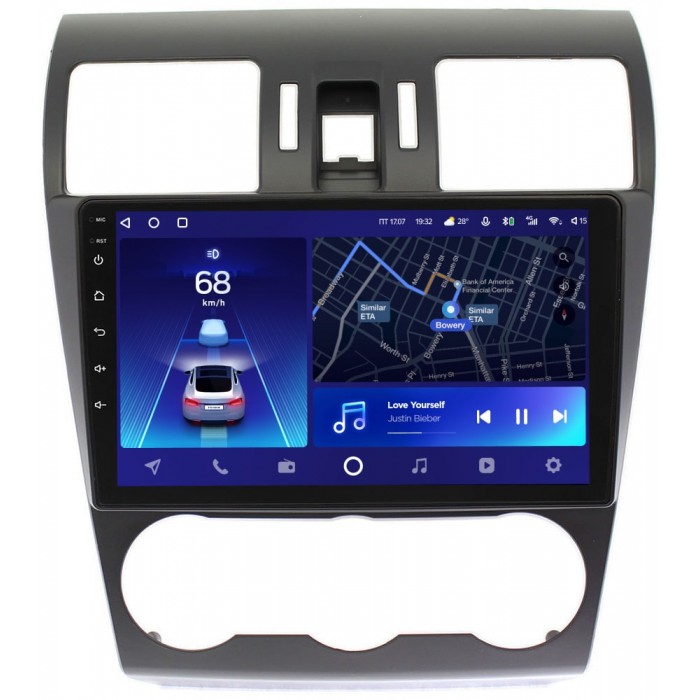 Штатное головное устройство Subaru Forester IV 2012-2014, Impreza IV 2012-2015, XV I 2011-2015 Teyes CC2 PLUS 9 дюймов 6/128 RM-9036 на Android 10 (4G-SIM, DSP, QLed)