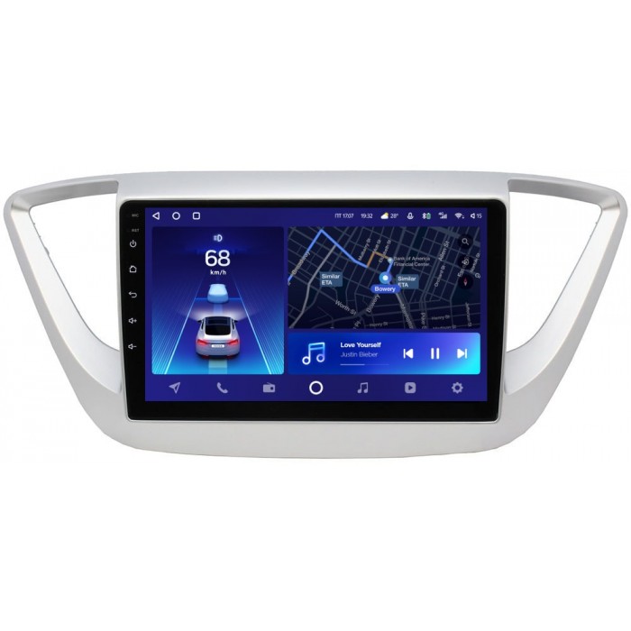 Штатное головное устройство Hyundai Solaris II 2017-2021 Teyes CC2 PLUS 9 дюймов 4/64 RM-9039 на Android 10 (4G-SIM, DSP, QLed)