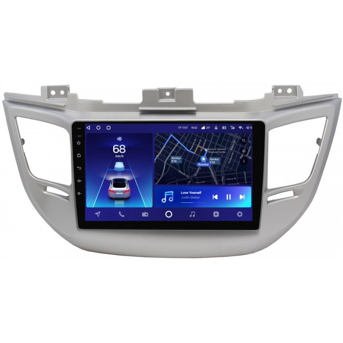 Штатное головное устройство Teyes CC2 PLUS 9 дюймов 4/64 RM-9042 для Hyundai Tucson III 2015-2018 на Android 10 (4G-SIM, DSP, QLed) для авто с камерой