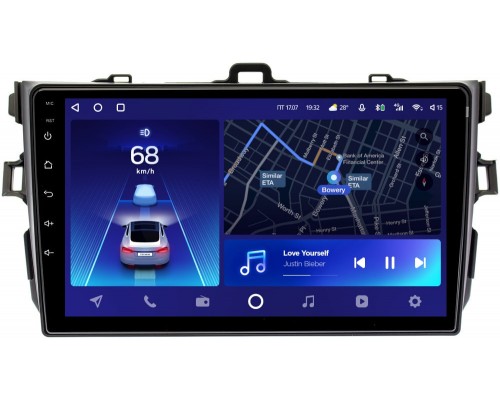 Toyota Corolla X 2006-2013 (черная, без воздуховодов) Teyes CC2 PLUS 9 дюймов 4/64 RM-9094 на Android 10 (4G-SIM, DSP, QLed)