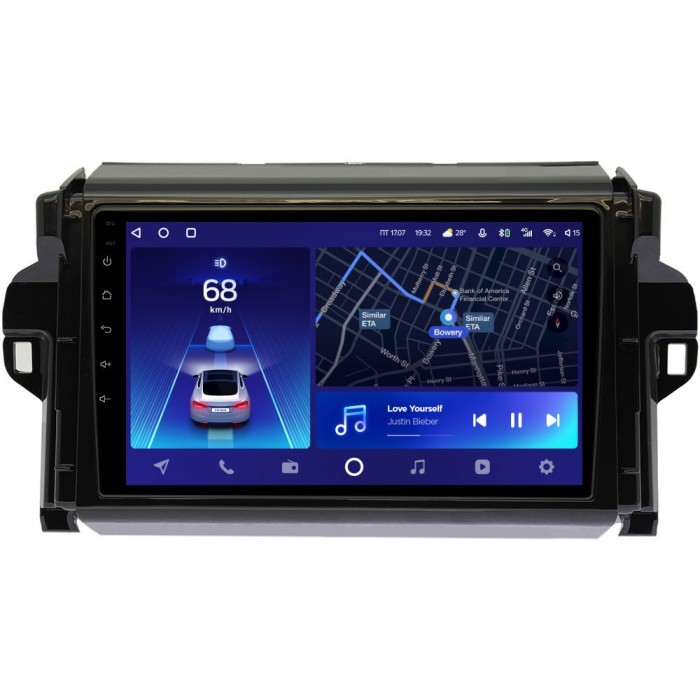 Штатное головное устройство Toyota Fortuner II 2015-2020 Teyes CC2 PLUS 9 дюймов 6/128 RM-9106 на Android 10 (4G-SIM, DSP, QLed)