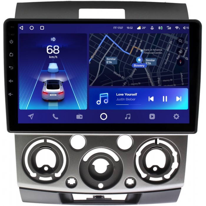 Штатное головное устройство Ford Ranger II 2006-2012 Teyes CC2 PLUS 9 дюймов 4/64 RM-9139 на Android 10 (4G-SIM, DSP, QLed)