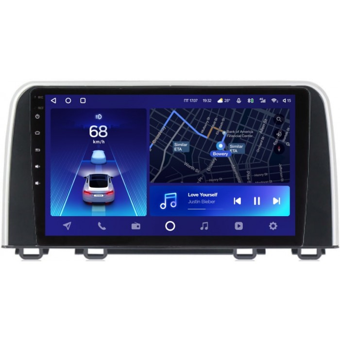 Штатное головное устройство Teyes CC2 PLUS 9 дюймов 3/32 RM-9-766 для Honda CR-V V 2016-2021 на Android 10 (4G-SIM, DSP, QLed)