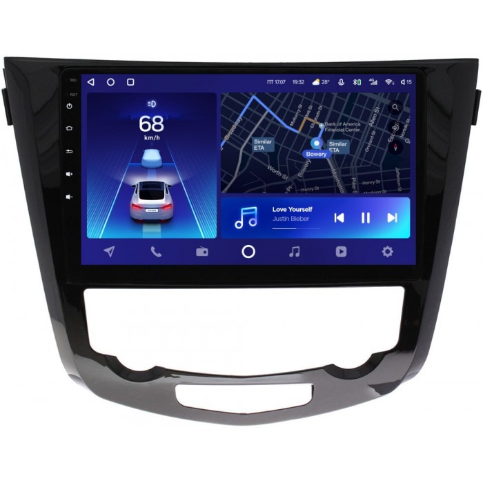 Штатное головное устройство Nissan Qashqai II, X-Trail III (T32) 2015-2021 Teyes CC2 PLUS 10 дюймов 6/128 RM-1010 для авто с NAVI на Android 10 (4G-SIM, DSP, QLed)