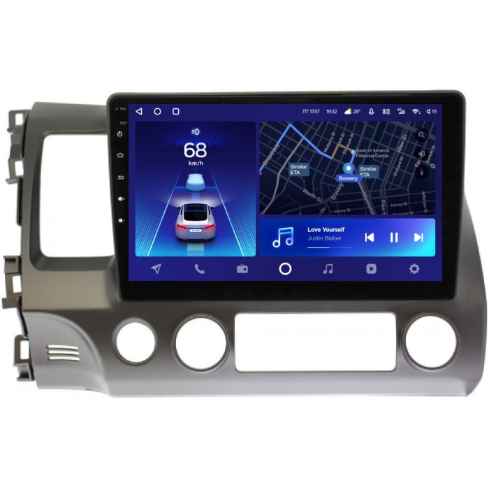 Штатное головное устройство Honda Civic 8 (VIII) 4D 2005-2011 Teyes CC2 PLUS 10 дюймов 4/64 RM-10-063 на Android 10 (4G-SIM, DSP, QLed)