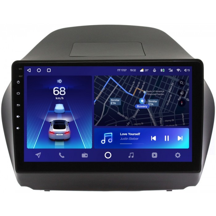 Штатное головное устройство Teyes CC2 PLUS 10 дюймов 3/32 RM-1042 для Hyundai ix35 2010-2015 на Android 10 (4G-SIM, DSP, QLed) (для авто с камерой)