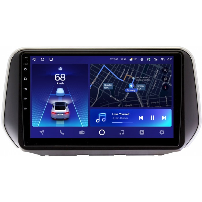 Штатное головное устройство Teyes CC2 PLUS 10 дюймов 6/128 RM-10-1137 для Hyundai Santa Fe IV 2018-2021 на Android 10 (4G-SIM, DSP, QLed)