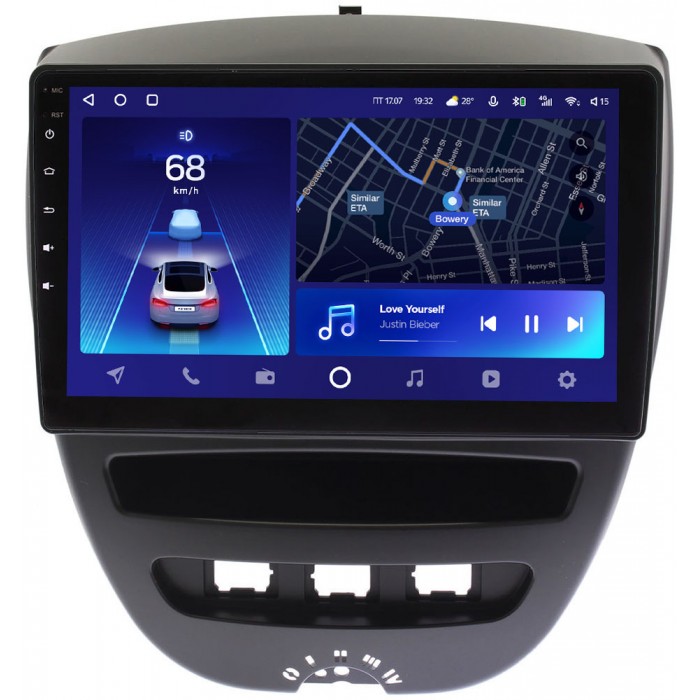 Штатное головное устройство Peugeot 107 I 2005-2014 Teyes CC2 PLUS 10 дюймов 3/32 RM-10-1152 на Android 10 (4G-SIM, DSP, QLed)