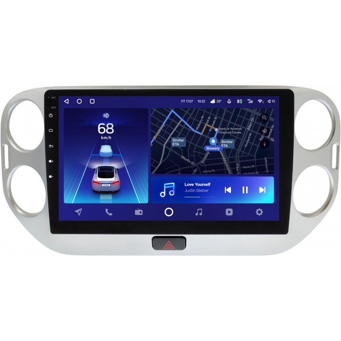 Штатное головное устройство Teyes CC2 PLUS 10 дюймов 6/128 RM-10-VW077T для Volkswagen Tiguan 2011-2016 на Android 10 (4G-SIM, DSP, QLed)