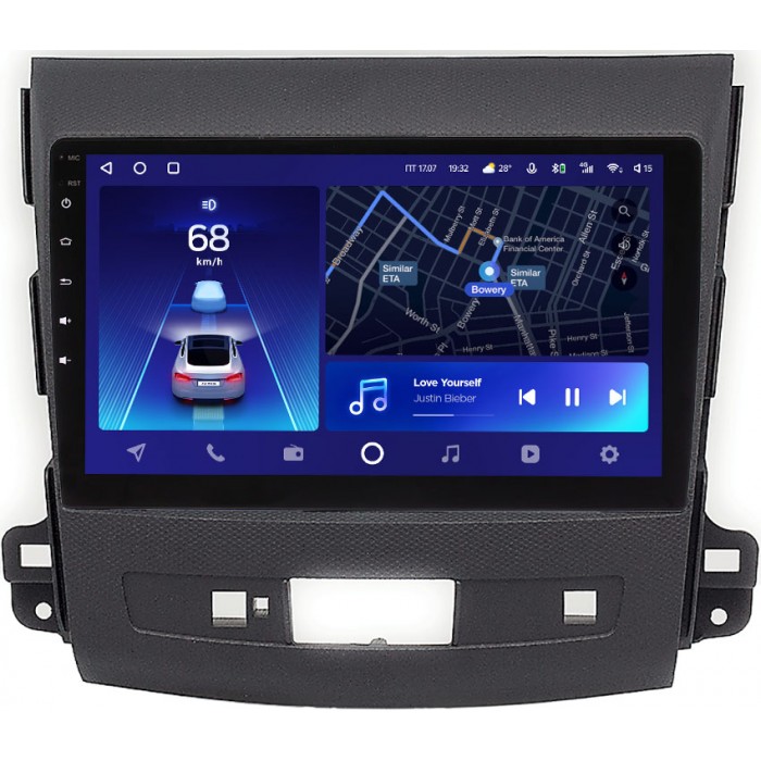 Штатное головное устройство Peugeot 4007 2007-2012 Teyes CC2 PLUS 9 дюймов 6/128 RM-9-004 для авто c Rockford на Android 10 (4G-SIM, DSP, QLed)