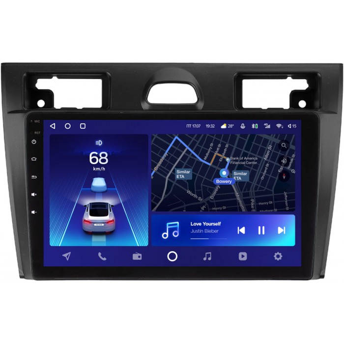 Штатное головное устройство Ford Fiesta Mk5 2002-2008 Teyes CC2 PLUS 9 дюймов 6/128 RM-9-fiesta на Android 10 (4G-SIM, DSP, QLed)