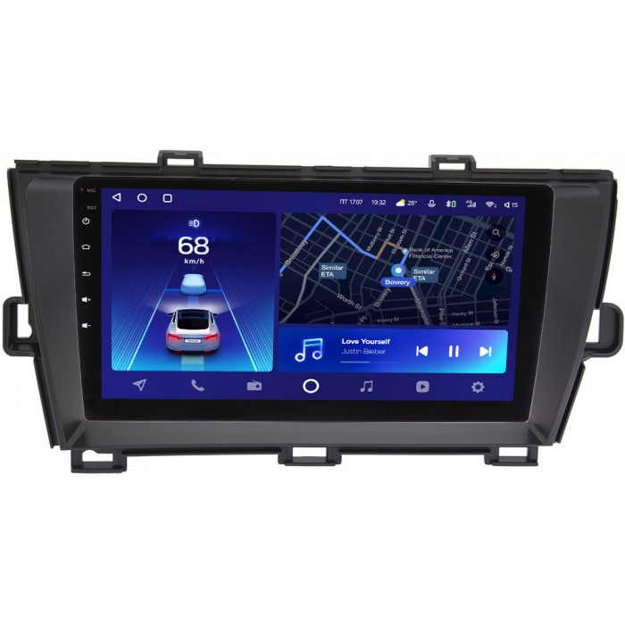 Штатное головное устройство Teyes CC2 PLUS 9 дюймов 6/128 RM-9-195 для Toyota Prius III (XW30) 2009-2015 (правый руль) на Android 10 (4G-SIM, DSP, QLed)