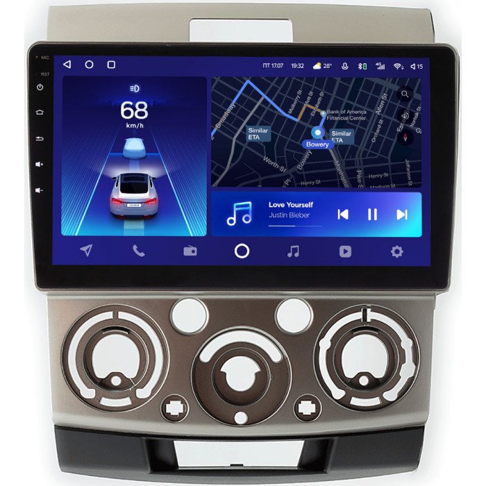 Штатное головное устройство Ford Ranger II 2006-2012 (бронза) Teyes CC2 PLUS 9 дюймов 3/32 RM-9-417 на Android 10 (4G-SIM, DSP, QLed)
