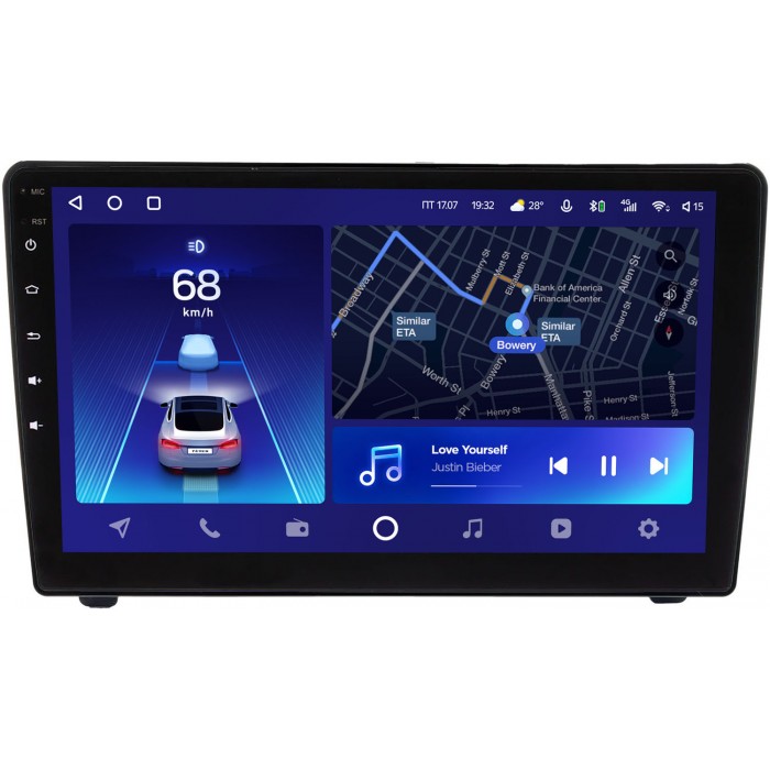 Штатное головное устройство Teyes CC2 PLUS 9 дюймов 6/128 RM-9-6716 для Peugeot 407 2004-2010 (черная) на Android 10 (4G-SIM, DSP, QLed)