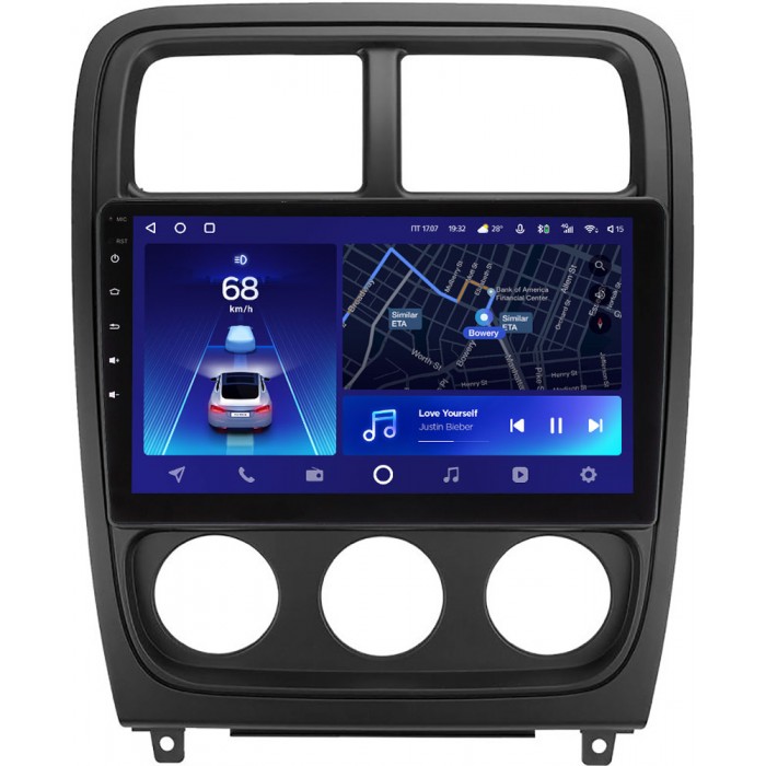 Штатное головное устройство Teyes CC2 PLUS 9 дюймов 6/128 RM-9-caliber для Dodge Caliber I 2009-2011 на Android 10 (4G-SIM, DSP, QLed)