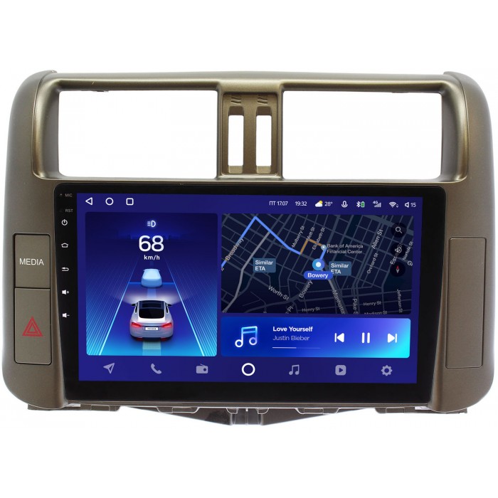 Штатное головное устройство Teyes CC2 PLUS 9 дюймов 6/128 RM-9005-1 для Toyota LC Prado 150 2009-2013 (для авто с 3 камерами) на Android 10 (4G-SIM, DSP, QLed)