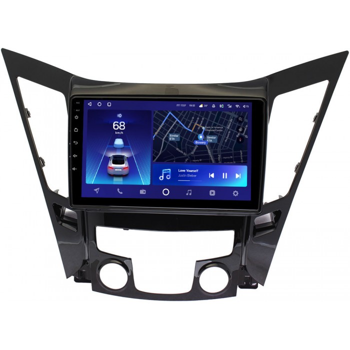 Штатная магнитола Hyundai Sonata VI (YF) 2009-2014 Teyes CC2 PLUS 9 дюймов 4/64 RM-9114 на Android 10 (4G-SIM, DSP, QLed)