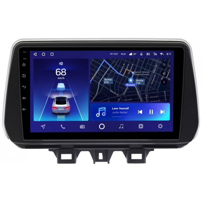 Штатное головное устройство Teyes CC2 PLUS 9 дюймов 4/64 RM-9158 для Hyundai Tucson III 2018-2020 на Android 10 (4G-SIM, DSP, QLed)
