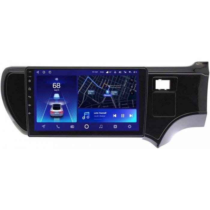 Штатное головное устройство Teyes CC2 PLUS 9 дюймов 6/128 RM-9205 для Toyota Aqua 2011-2020 на Android 10 (4G-SIM, DSP, QLed)