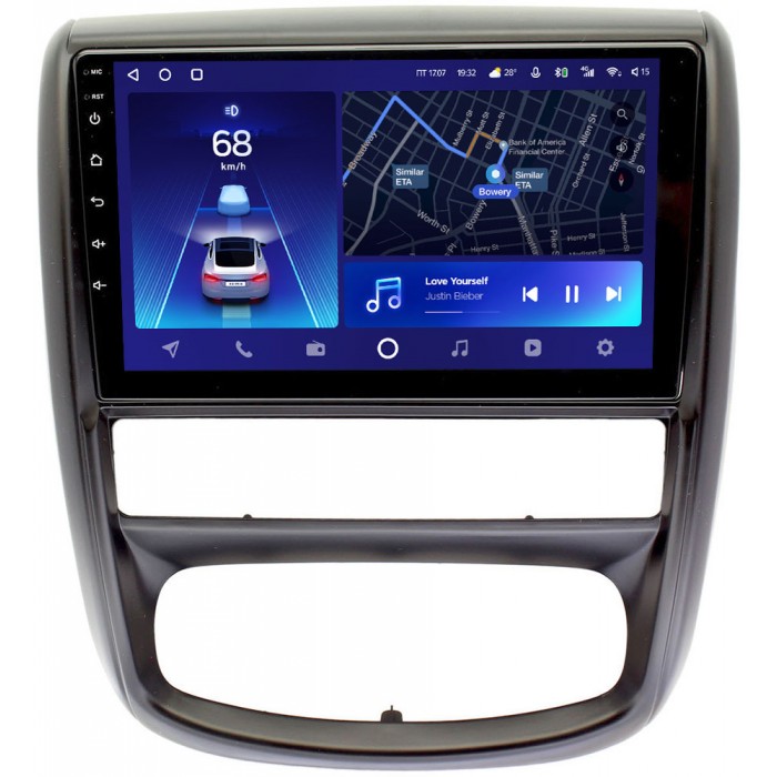 Штатное головное устройство Teyes CC2 PLUS 9 дюймов 4/64 RM-9275 для Renault Duster 2010-2015 на Android 10 (4G-SIM, DSP, QLed)