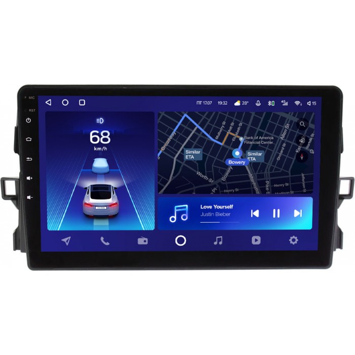 Штатное головное устройство Teyes CC2 PLUS 9 дюймов 3/32 RM-9427 для Toyota Auris (2006-2012) на Android 10 (4G-SIM, DSP, QLed)