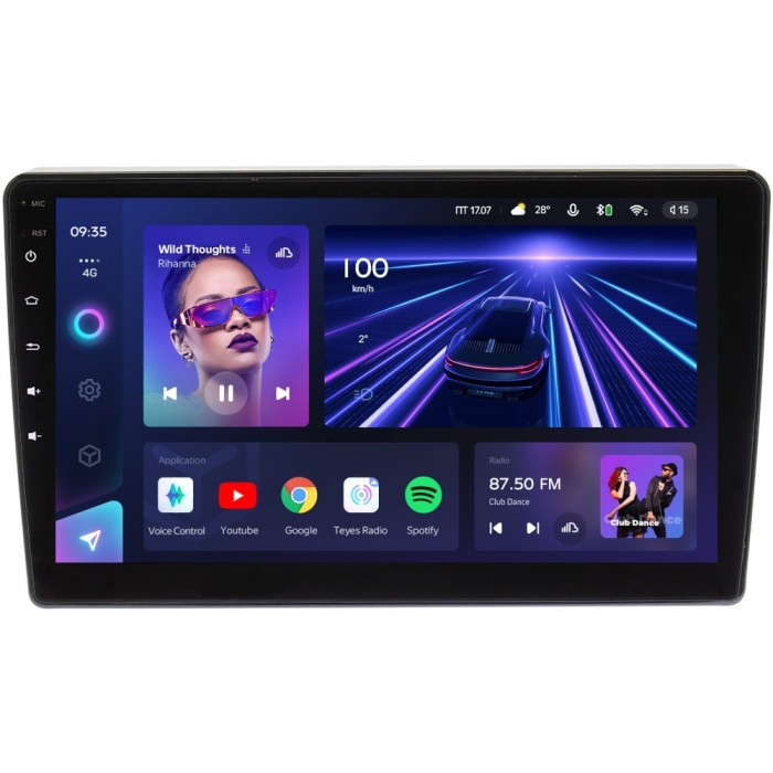 Штатная магнитола Mitsubishi L200 V 2015-2019 Teyes CC3 360 9 дюймов 6/128 RM-9-083 на Android 10 (4G-SIM, DSP, QLed)