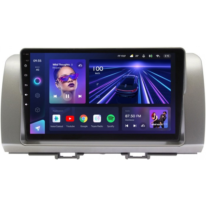 Штатное головное устройство Teyes CC3 9 дюймов 3/32 RM-9-396 для Toyota bB II 2005-2016 на Android 10 (4G-SIM, DSP, QLed)