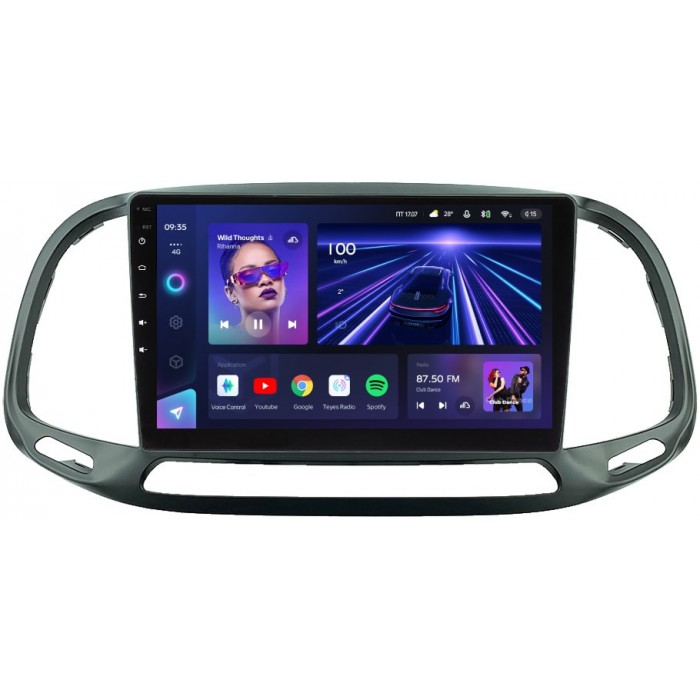 Штатное головное устройство Fiat Doblo II 2015-2021 Teyes CC3 9 дюймов 4/64 RM-9-636 на Android 10 (4G-SIM, DSP, QLed)