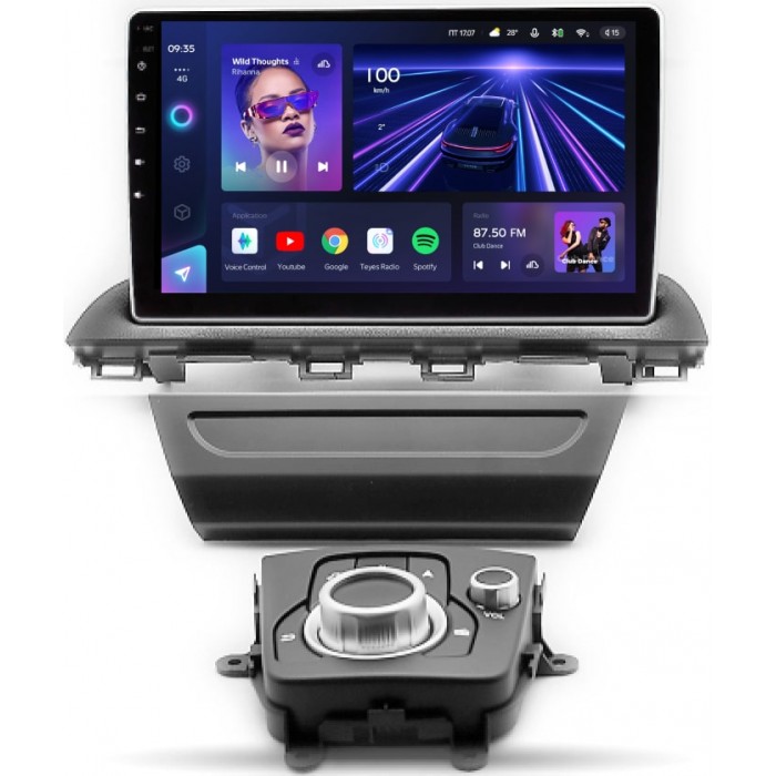 Штатное головное устройство Teyes CC3 10 дюймов 4/64 RM-10-781 для Mazda 3 III 2013-2018 на Android 10 (4G-SIM, DSP, QLed)
