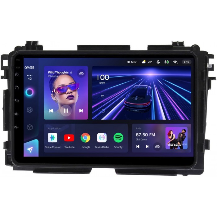 Штатное головное устройство Teyes CC3 9 дюймов 3/32 RM-9141 для Honda Vezel 2013-2021 на Android 10 (4G-SIM, DSP, QLed)