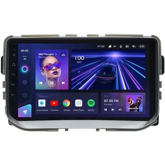 Штатное головное устройство Teyes CC3 9 дюймов 6/128 RM-9-2842 для Haval H2 2014-2021 на Android 10 (4G-SIM, DSP, QLed)