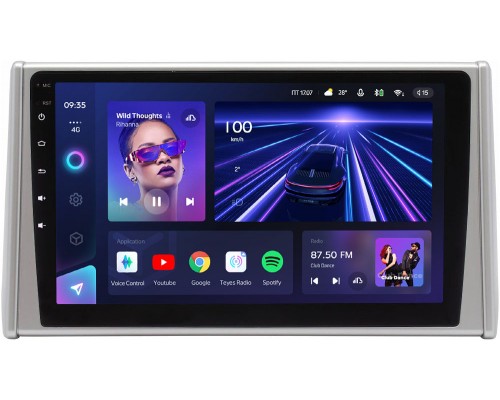 Toyota RAV4 (XA50) 2018-2021 Teyes CC3 10 дюймов 3/32 RM-10-RAV419MFA-2 на Android 10 (4G-SIM, DSP, QLed)