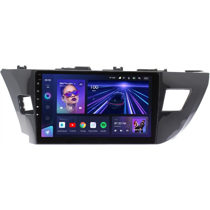 Штатное головное устройство Toyota Corolla XI 2013-2015 Teyes CC3 10 дюймов 6/128 RM-1005 на Android 10 (4G-SIM, DSP, QLed) (для авто без камеры)