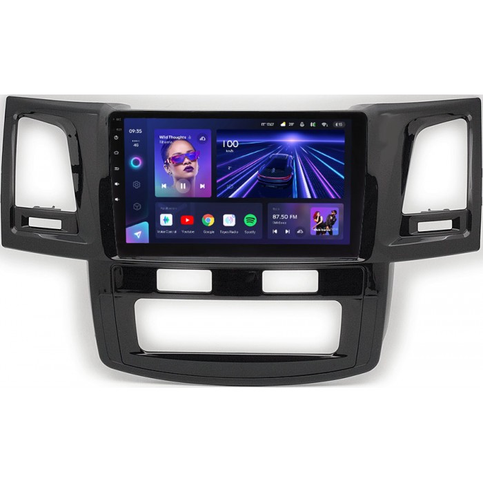 Штатная магнитола Toyota Hilux VII, Fortuner I 2005-2015 (с климат-контролем) Teyes CC3 2K 9.5 дюймов 3/32 RM-9413 на Android 10 (4G-SIM, DSP, QLed)