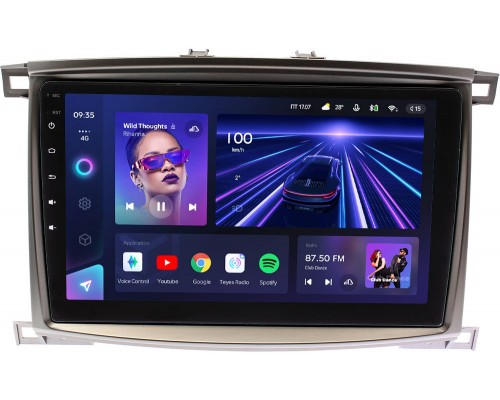 Toyota LC 100 2002-2007 Teyes CC3 10 дюймов 3/32 RM-1098 на Android 10 (4G-SIM, DSP, QLed)