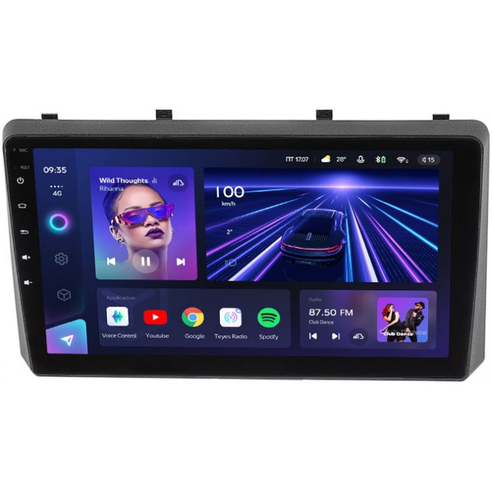 Штатное головное устройство Teyes CC3 9 дюймов 4/64 RM-9-098 для Kia Carnival III 2014-2020 на Android 10 (4G-SIM, DSP, QLed)