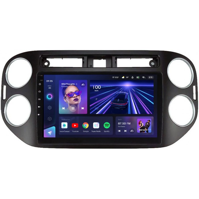 Штатное головное устройство Volkswagen Tiguan 2011-2016 Teyes CC3 9 дюймов 4/64 RM-9-1042 на Android 10 (4G-SIM, DSP, QLed)