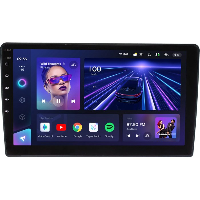 Штатное головное устройство Teyes CC3 9 дюймов 6/128 RM-9-1271 для Suzuki Grand Vitara 1997-2005 на Android 10 (4G-SIM, DSP, QLed)