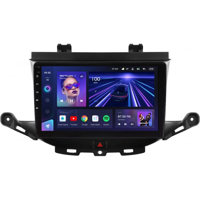 Штатное головное устройство Opel Astra K 2015-2019 Teyes CC3 9 дюймов 3/32 RM-9-1674 на Android 10 (4G-SIM, DSP, QLed)