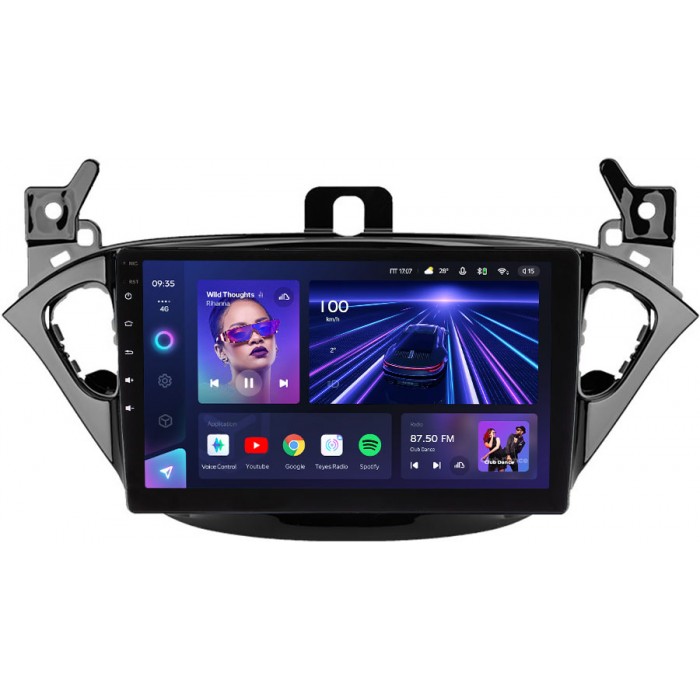 Штатная магнитола Opel Corsa E (2014-2019) Teyes CC3 360 9 дюймов 6/128 RM-9-3423 на Android 10 (4G-SIM, DSP, QLed)