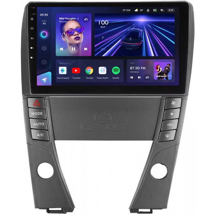 Штатное головное устройство Teyes CC3 9 дюймов 3/32 RM-9-6971 для Lexus ES V 2006-2012 на Android 10 (4G-SIM, DSP, QLed)