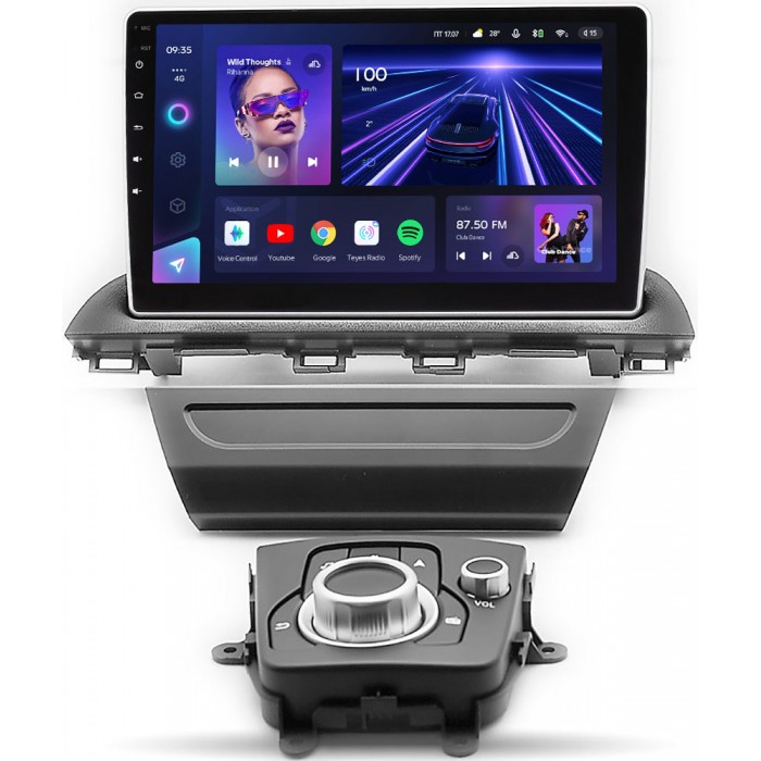 Штатное головное устройство Mazda 3 III 2013-2018 Teyes CC3 9 дюймов 4/64 RM-9-781 на Android 10 (4G-SIM, DSP, QLed)