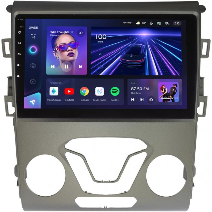 Штатное головное устройство Ford Mondeo V 2014-2022 Teyes CC3 9 дюймов 4/64 RM-9-FR096N на Android 10 (4G-SIM, DSP, QLed)